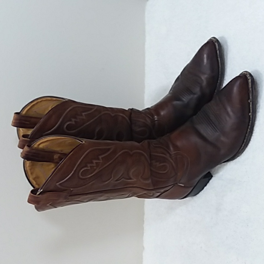 Tony Lama Mens Western Cowboy Boots - Picture 1 of 9
